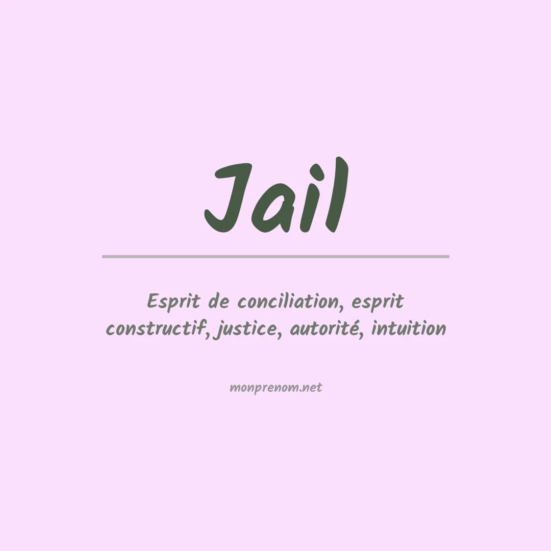 Signification du Prénom Jail