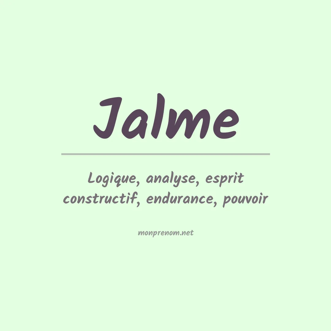 Signification du Prénom Jalme