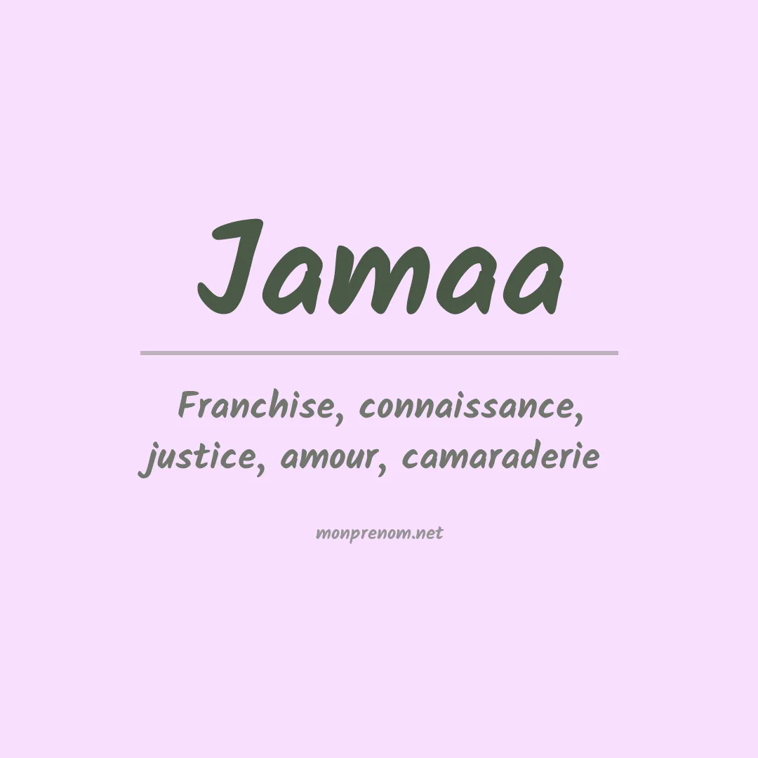 Signification du Prénom Jamaa Signification du Prénom Jamaa