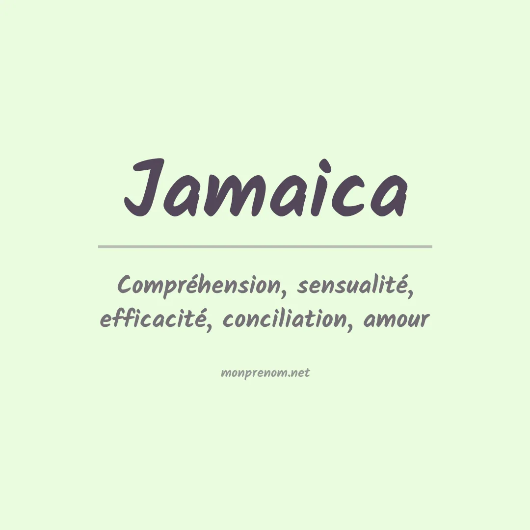 Signification du Prénom Jamaica Signification du Prénom Jamaica