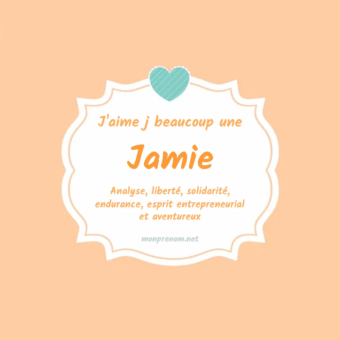 j'aime beaucoup Jamie