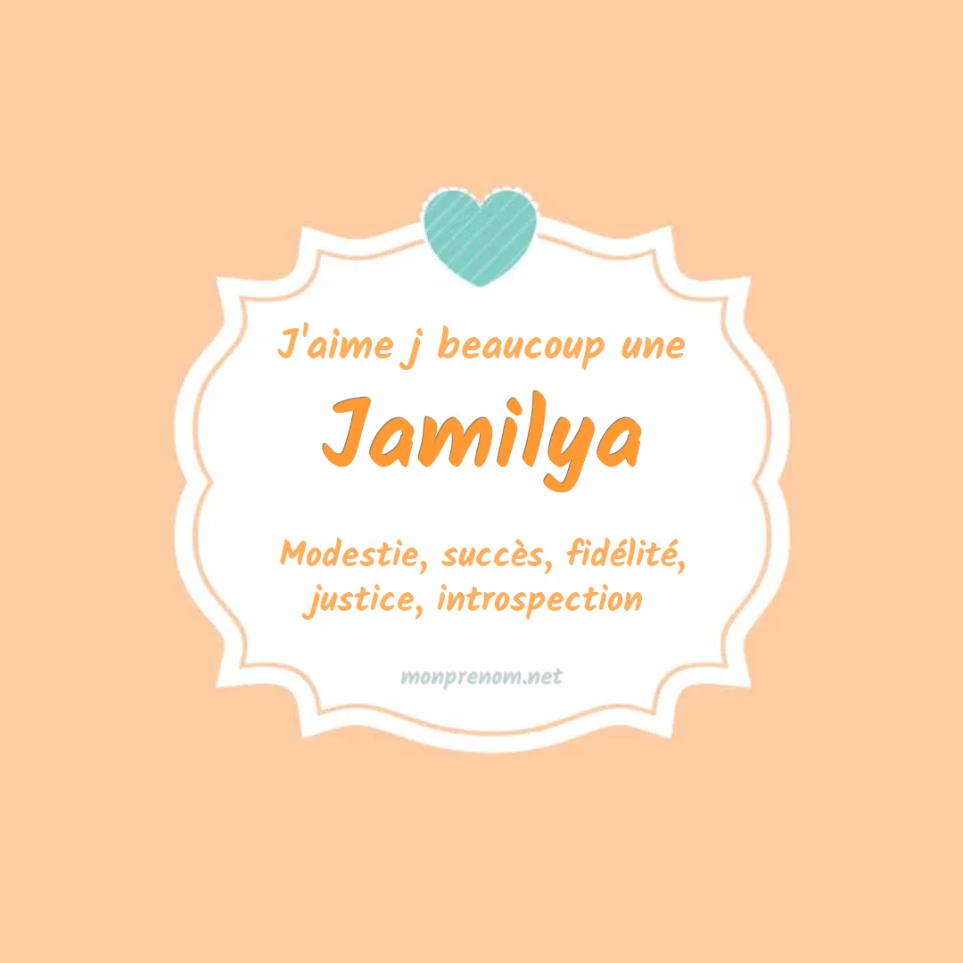 j'aime beaucoup Jamilya