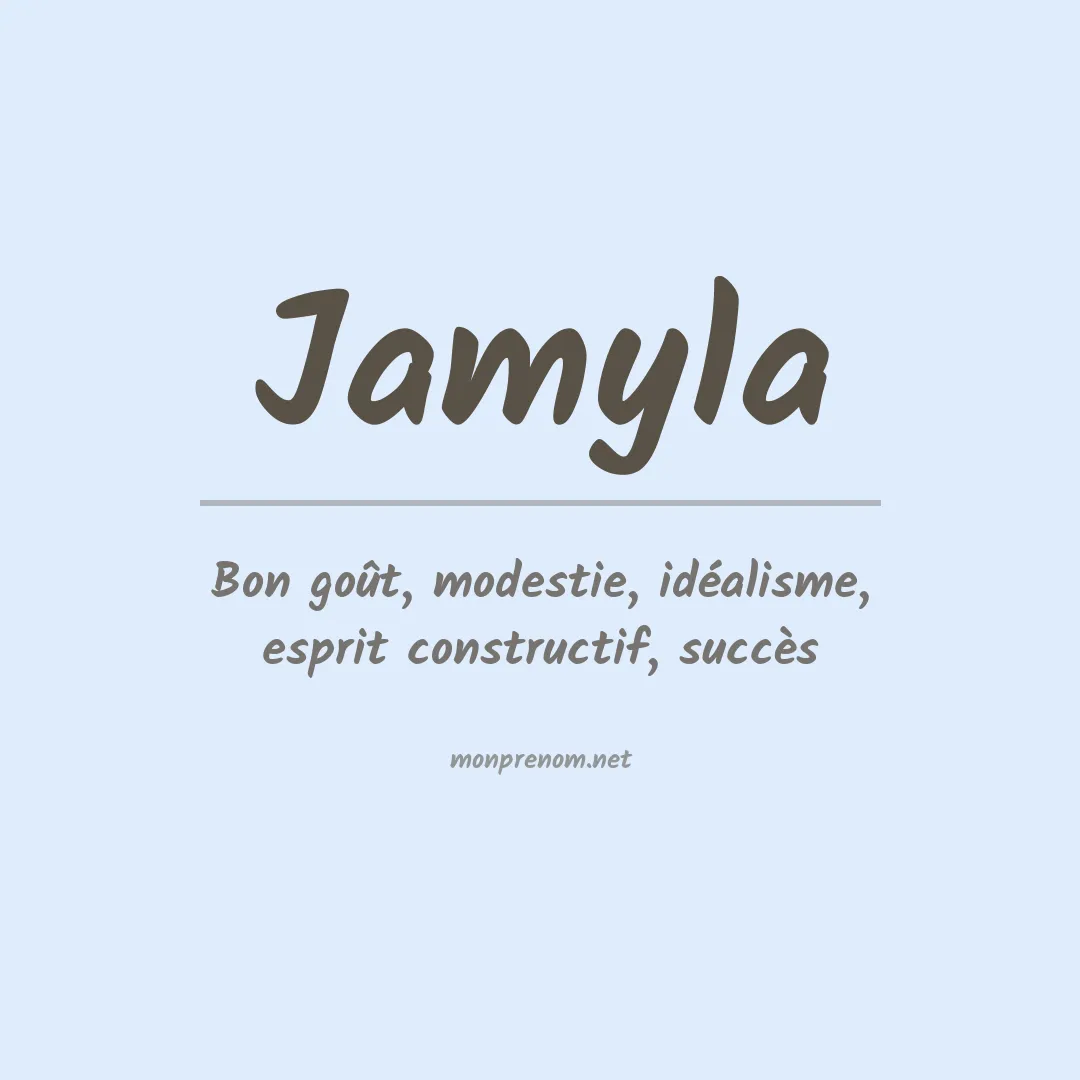 Signification du Prénom Jamyla