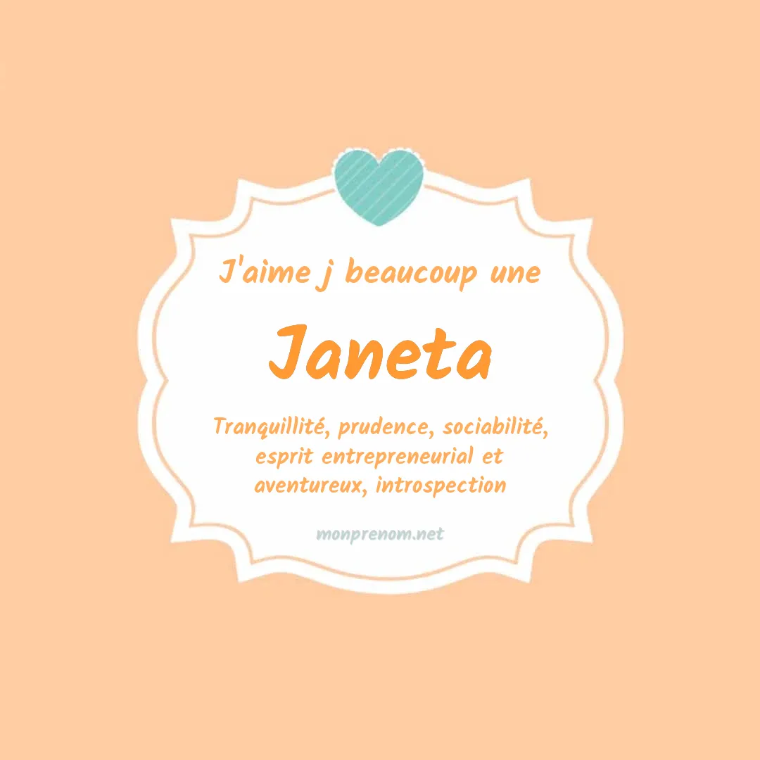j'aime beaucoup Janeta