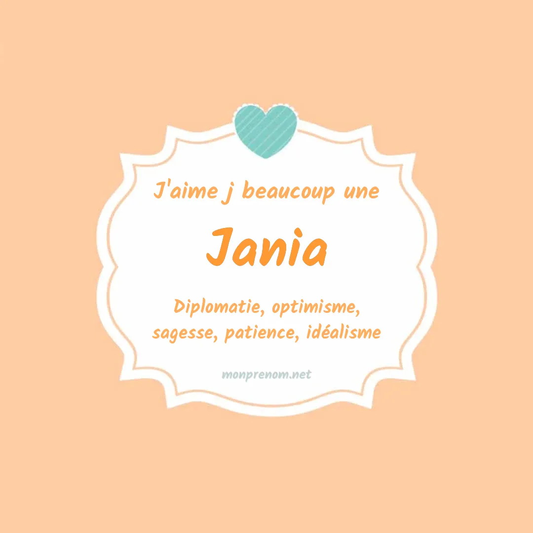 j'aime beaucoup Jania