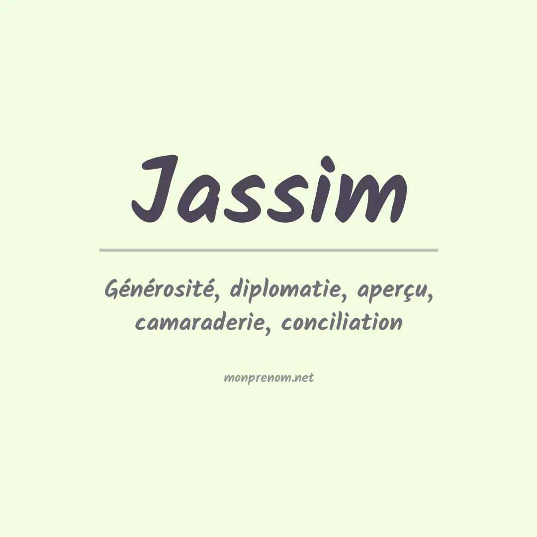 Signification du Prénom Jassim Signification du Prénom Jassim