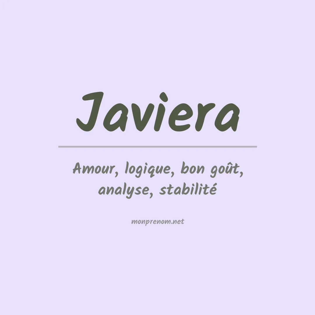 Signification du Prénom Javiera