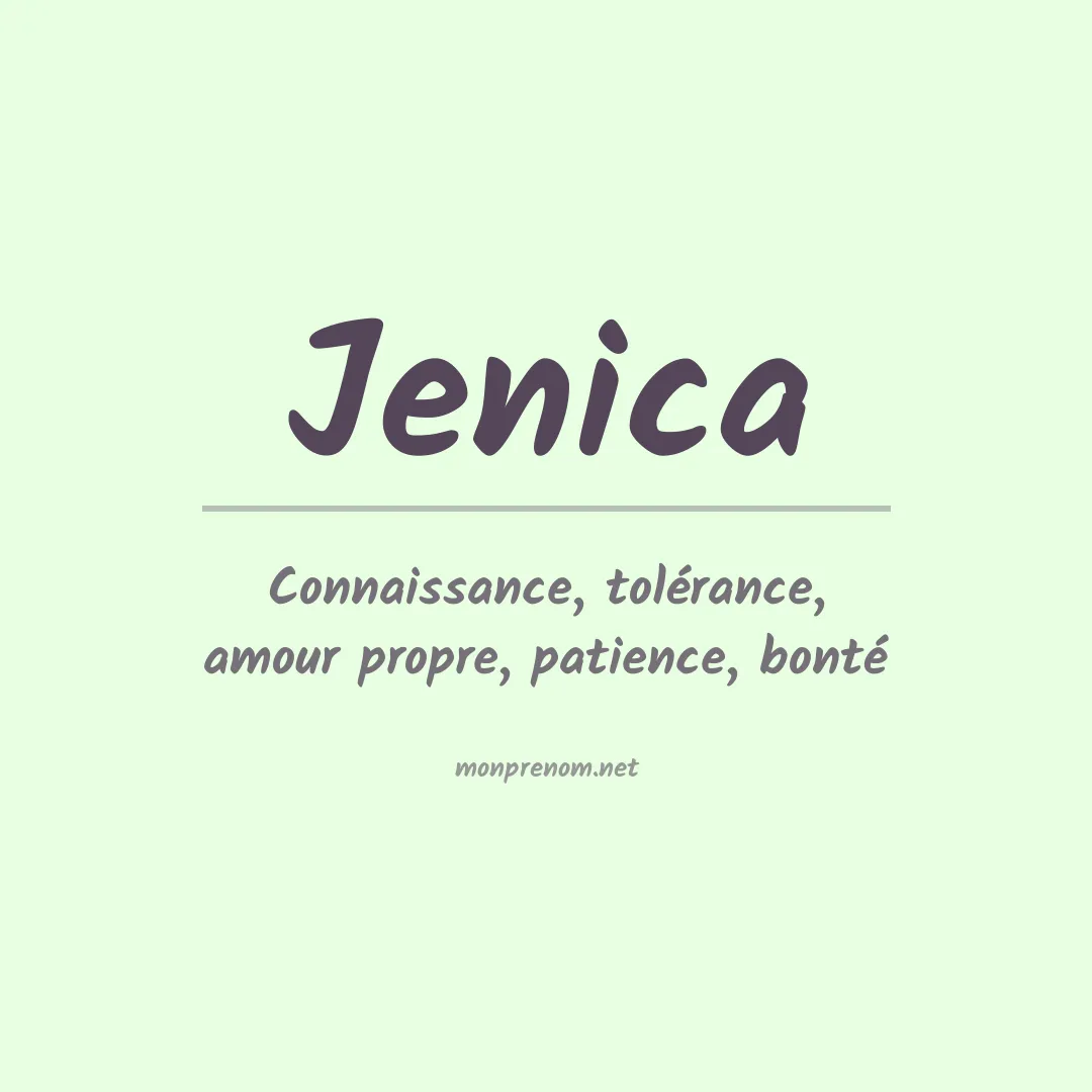 Signification du Prénom Jenica