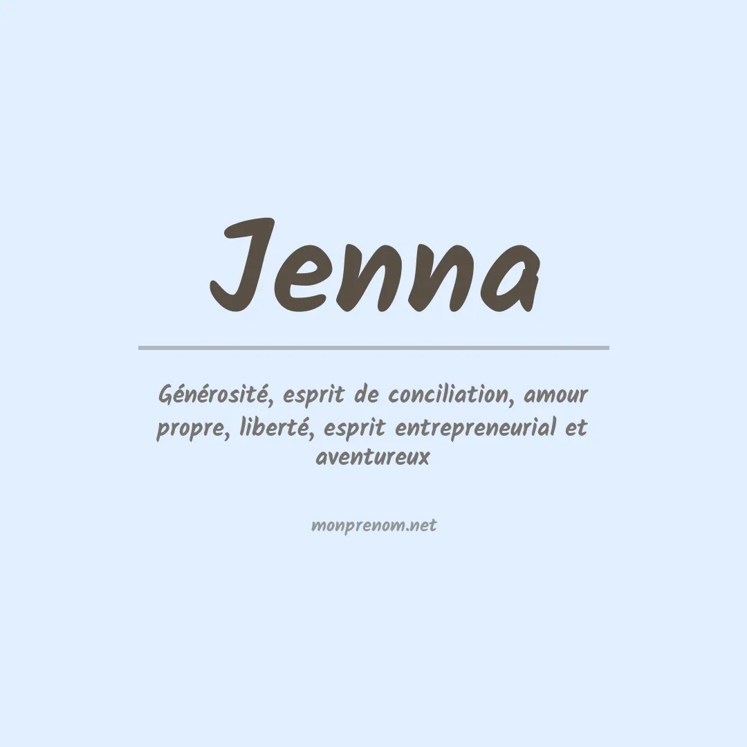 Signification du Prénom Jenna