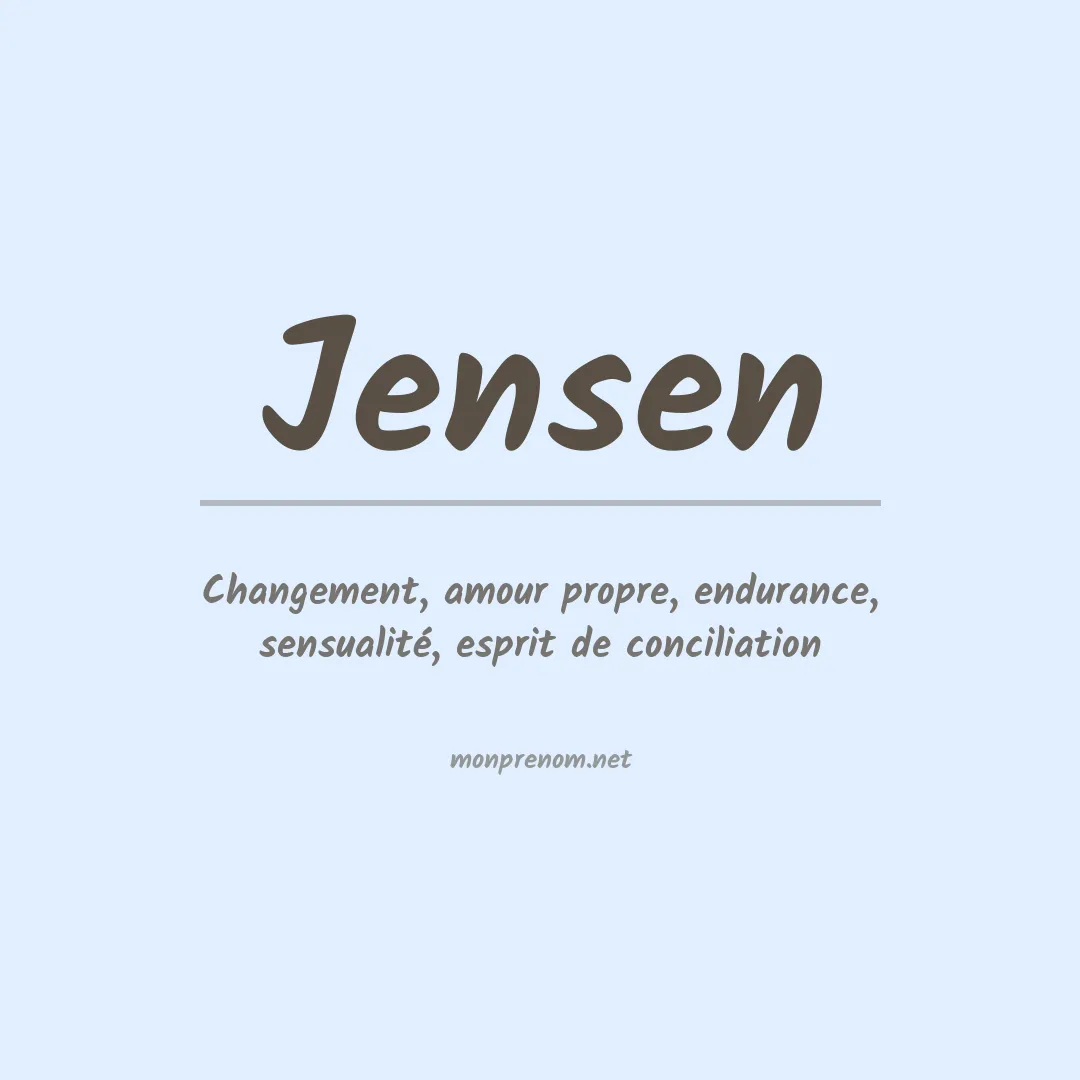 Signification du Prénom Jensen