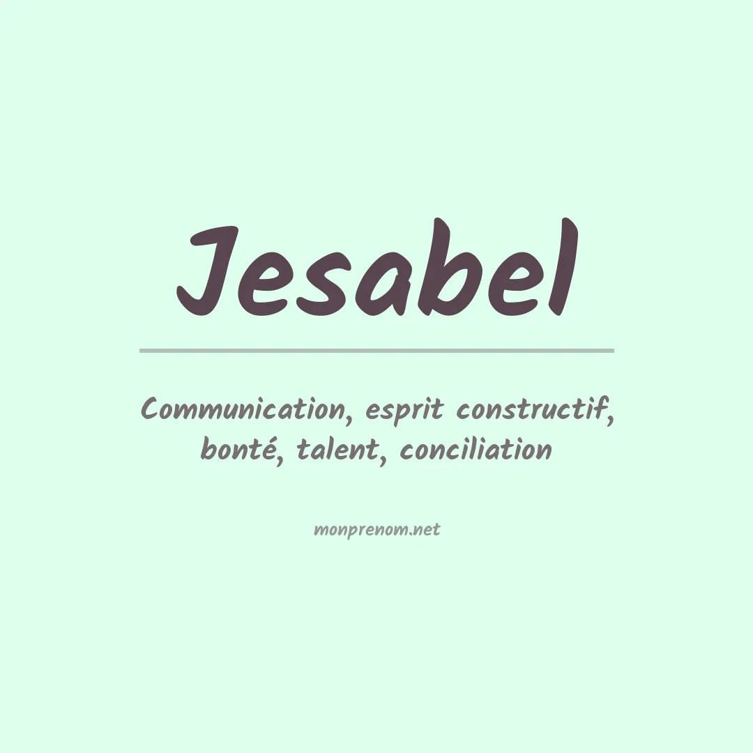 Signification du Prénom Jesabel