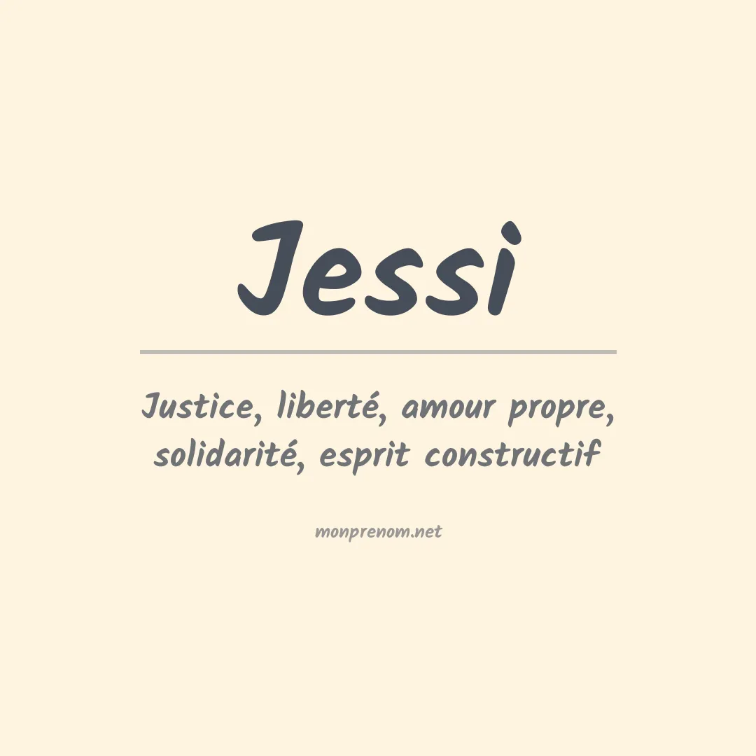 Signification du Prénom Jessi