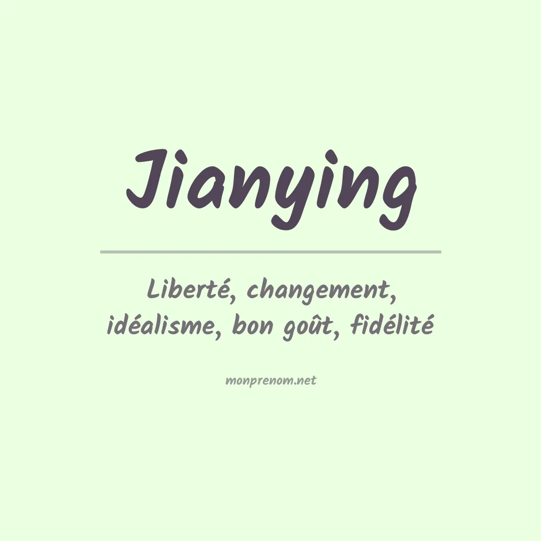 Signification du Prénom Jianying Signification du Prénom Jianying