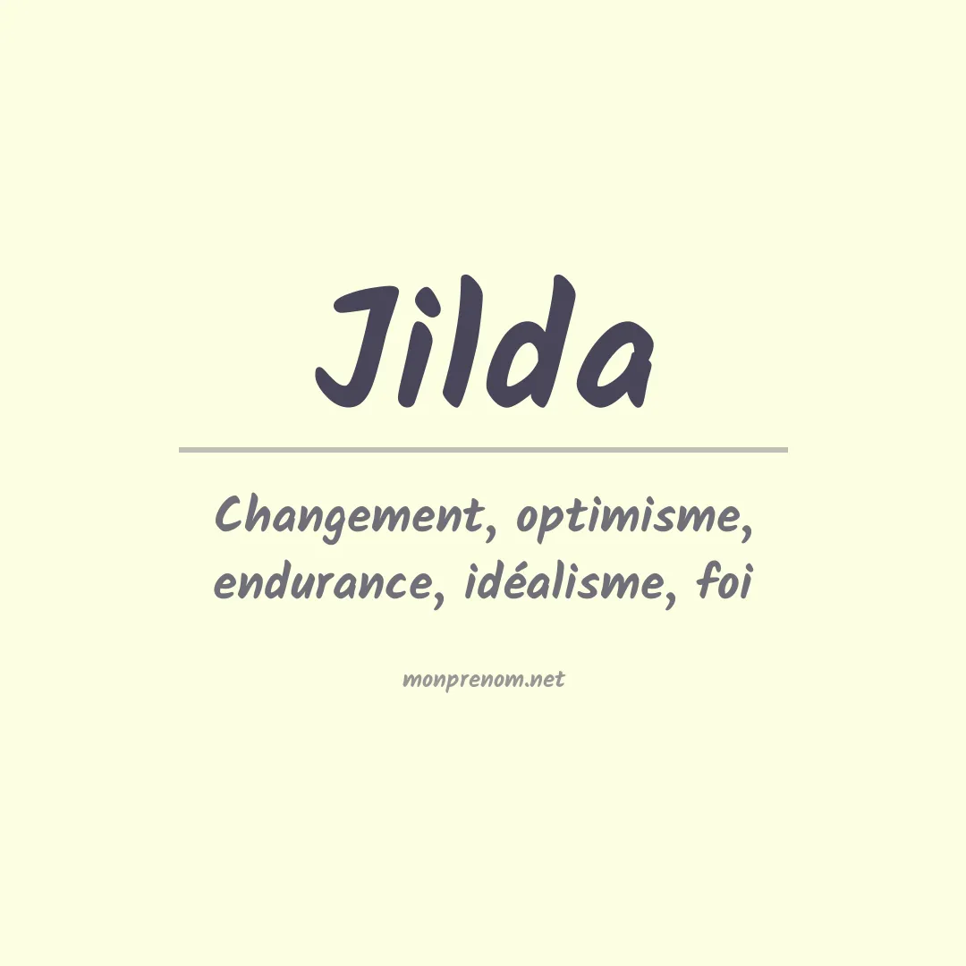 Signification du Prénom Jilda