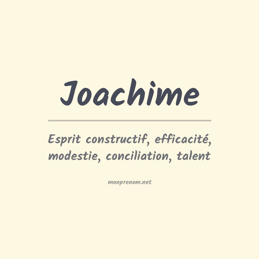 Signification du Prénom Joachime Signification du Prénom Joachime