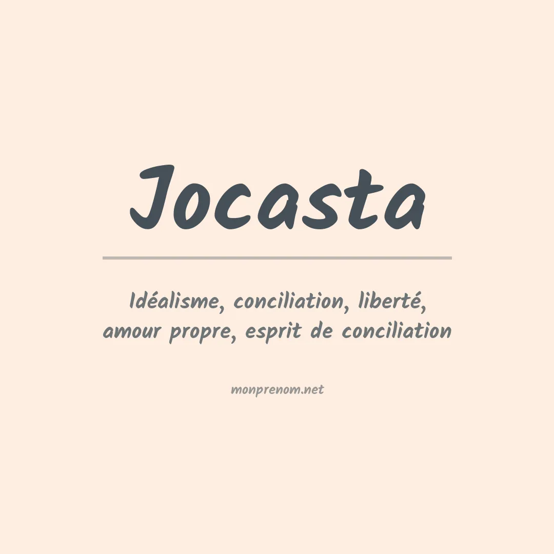 Signification du Prénom Jocasta