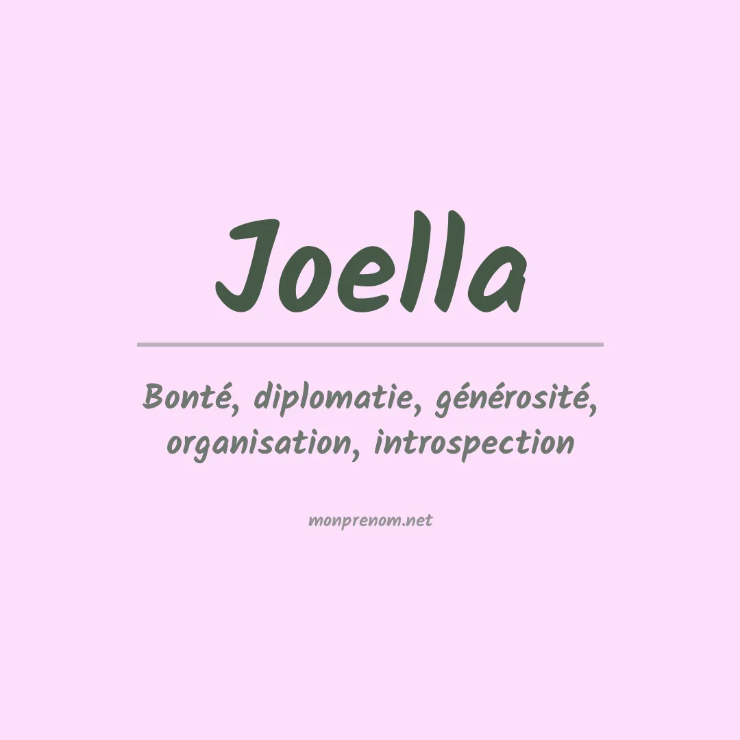 Signification du Prénom Joella Signification du Prénom Joella