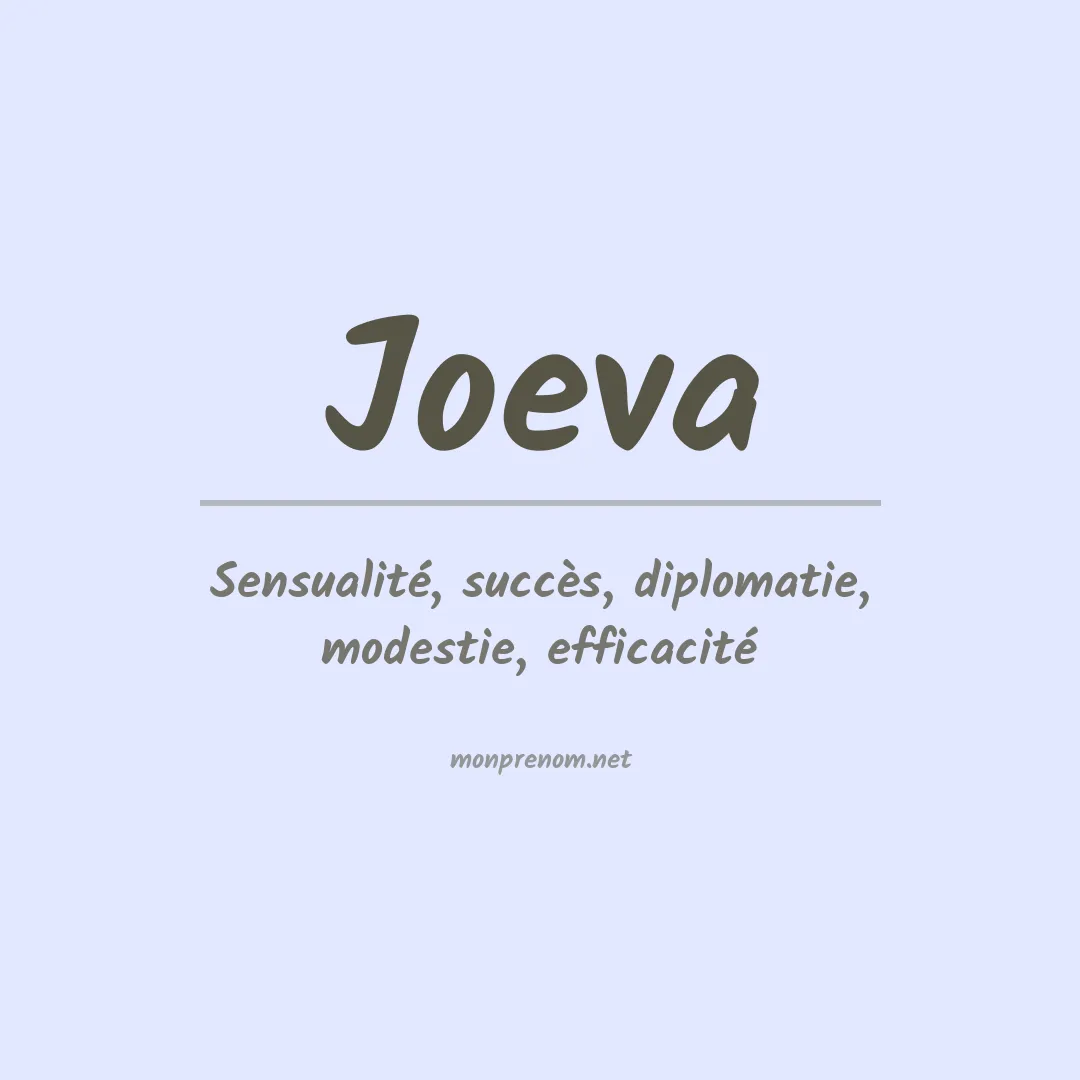 Signification du Prénom Joeva Signification du Prénom Joeva