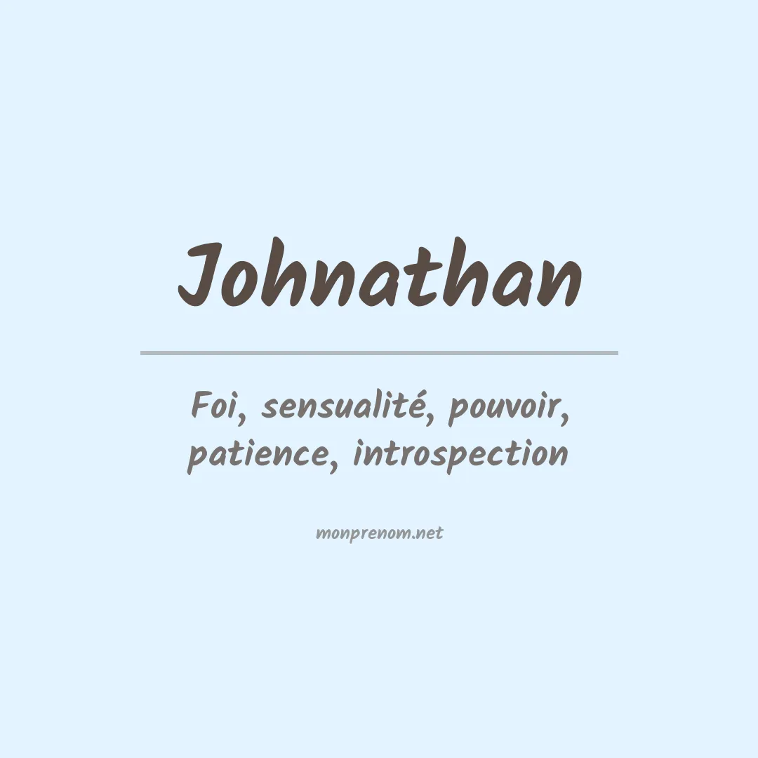 Signification du Prénom Johnathan