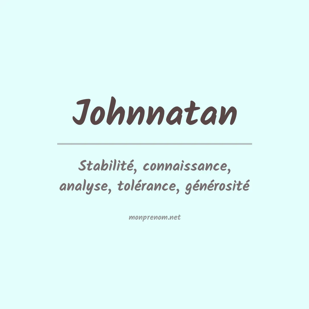 Signification du Prénom Johnnatan