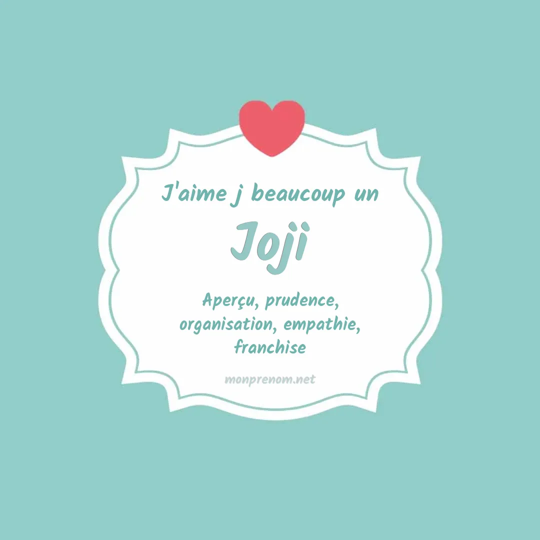 j'aime beaucoup Joji