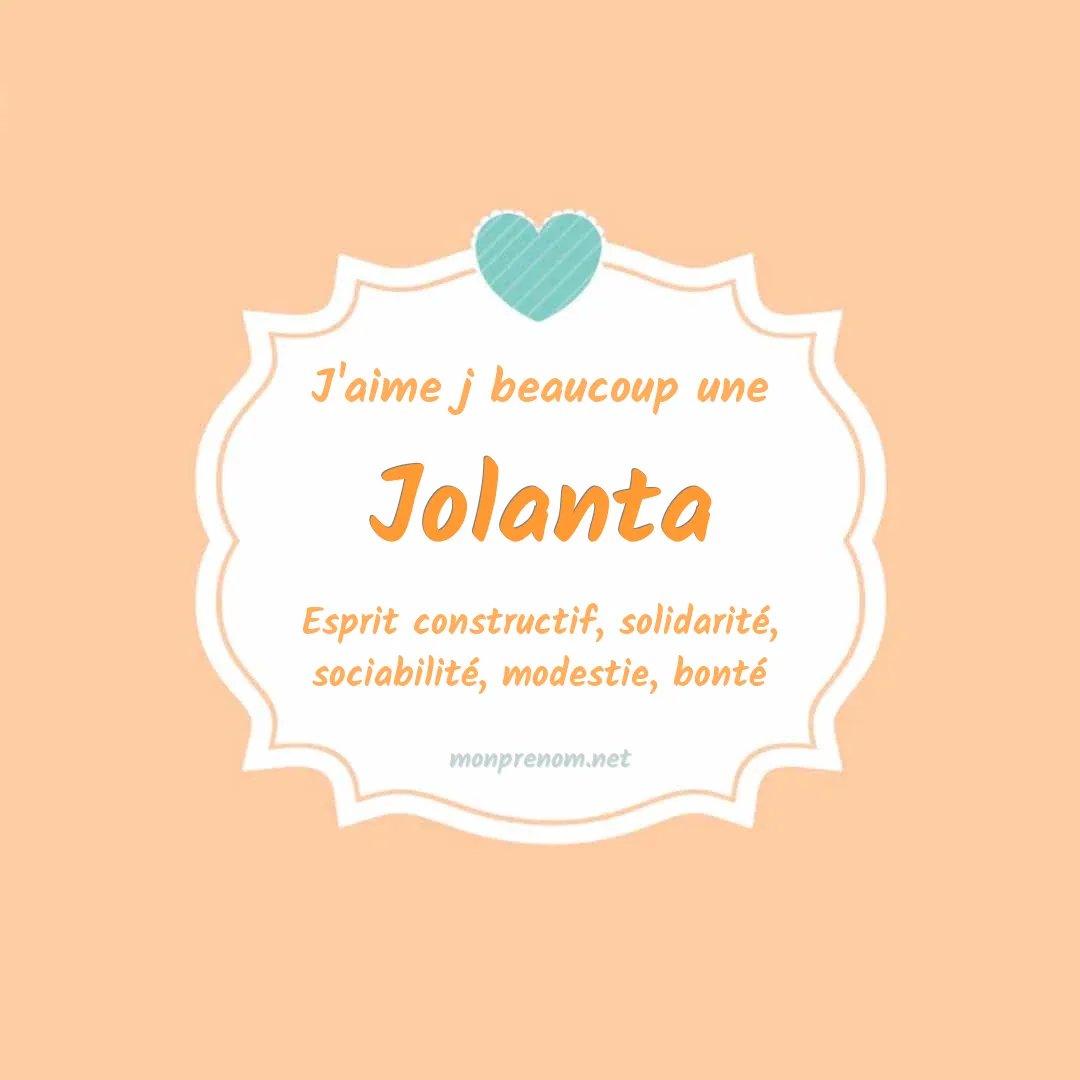 j'aime beaucoup Jolanta