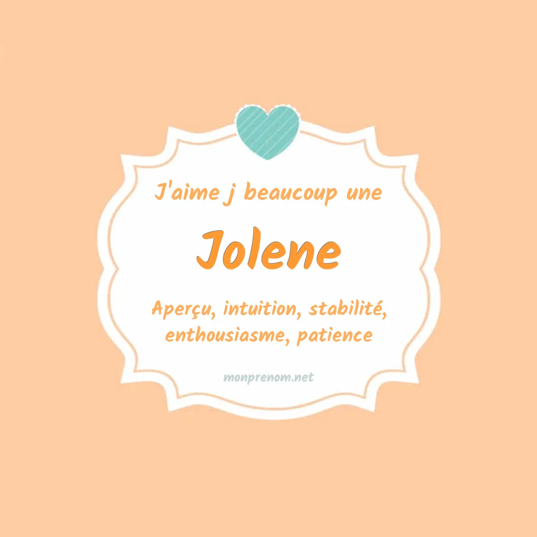 j'aime beaucoup Jolene