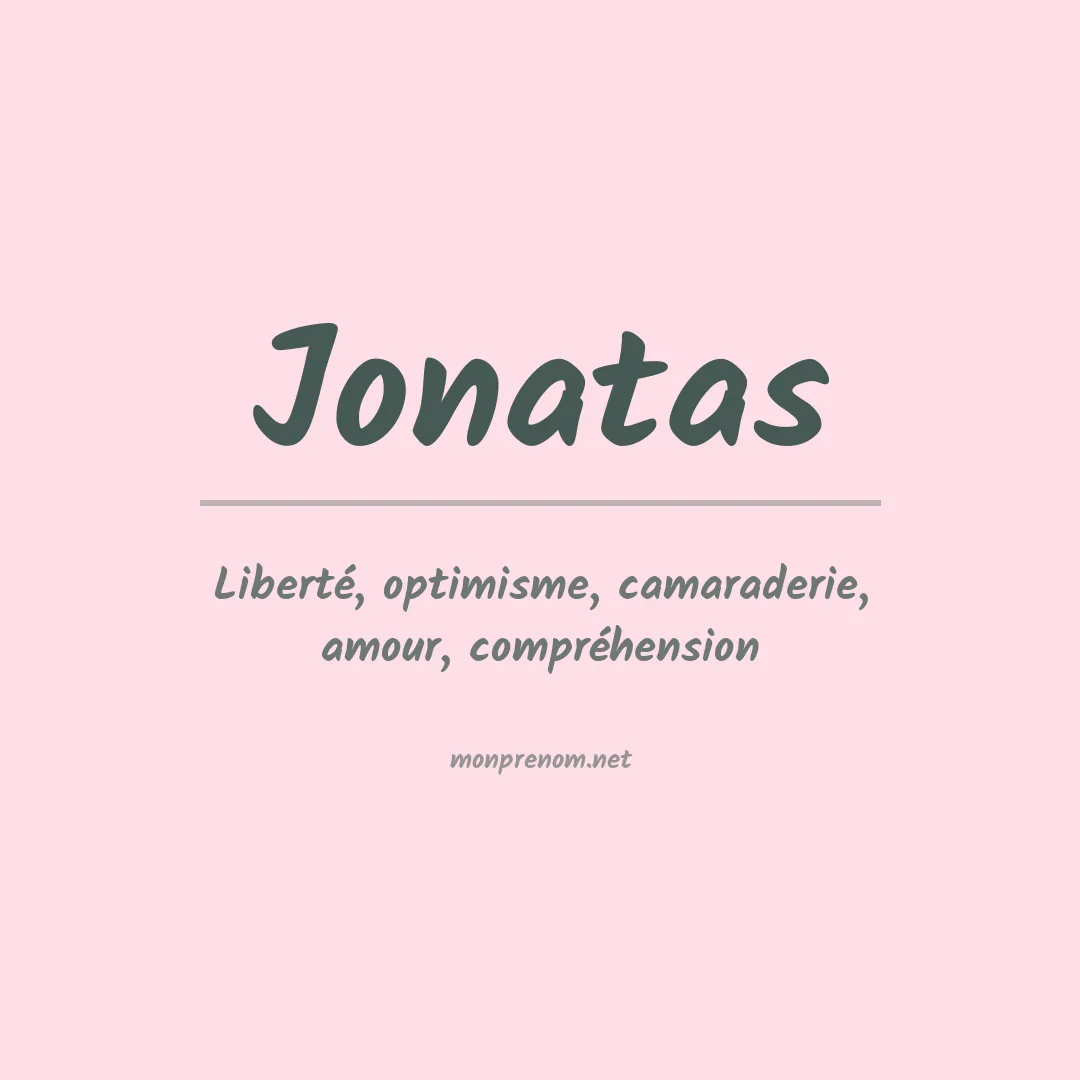 Signification du Prénom Jonatas