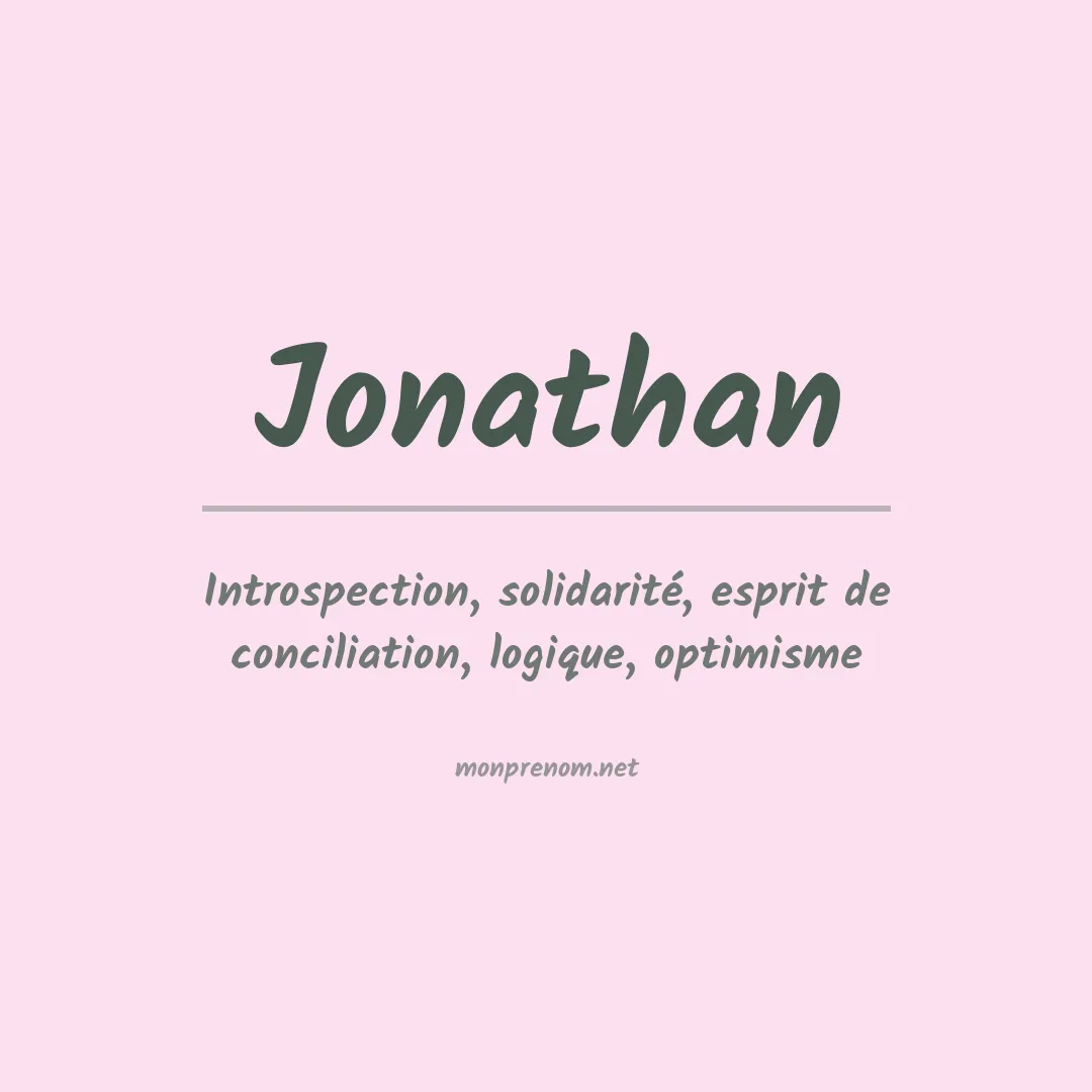 Signification du Prénom Jonathan