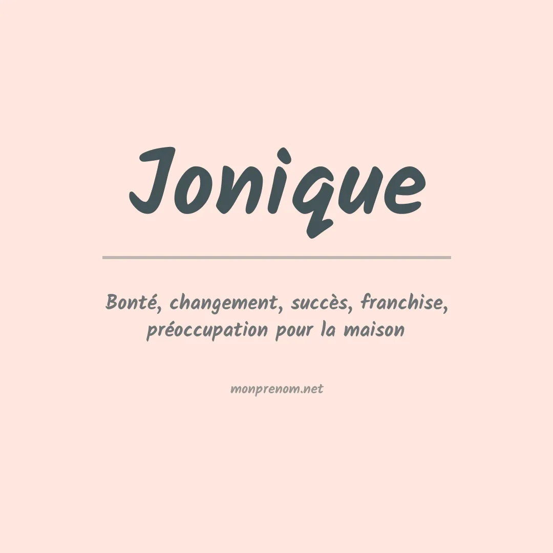 Signification du Prénom Jonique Signification du Prénom Jonique