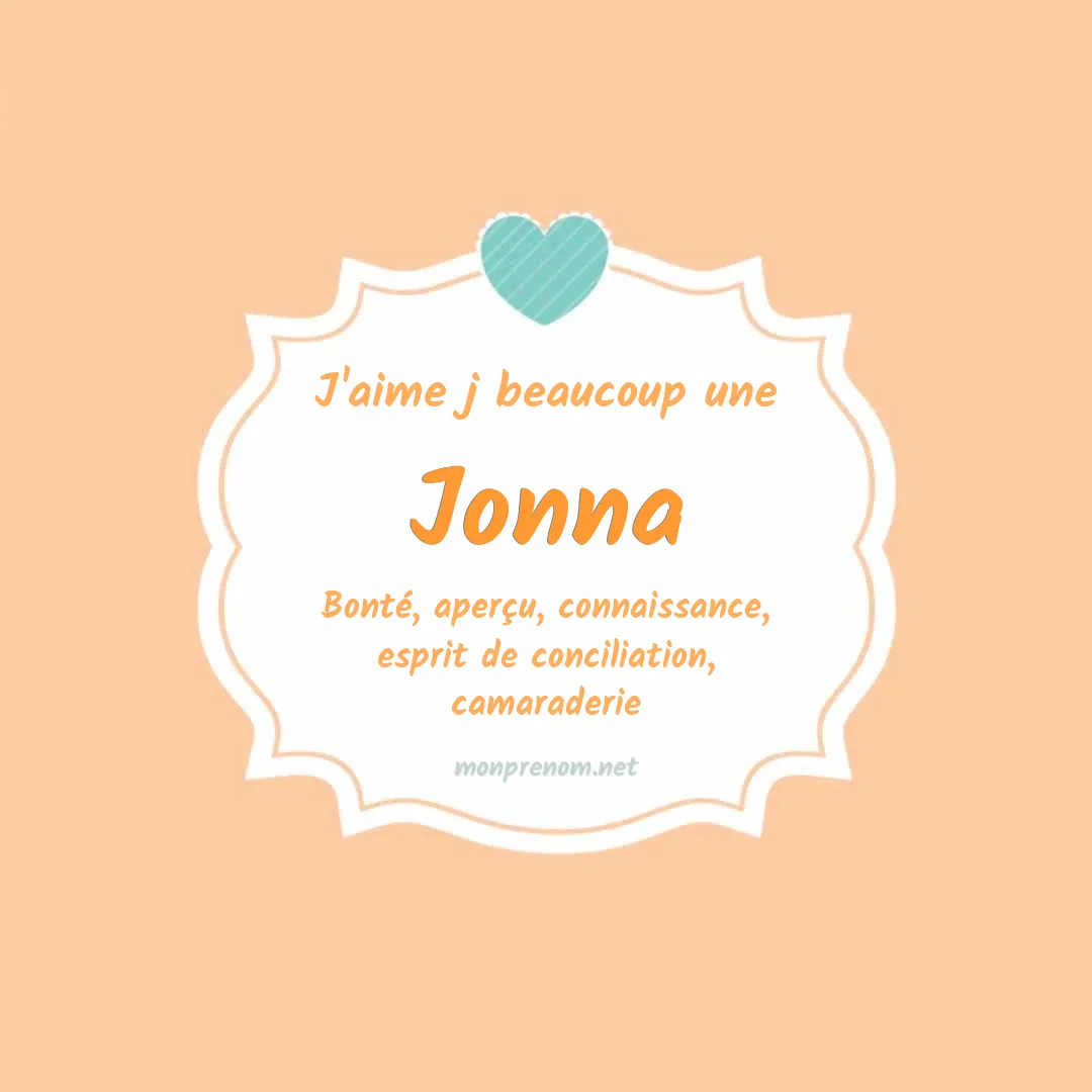 j'aime beaucoup Jonna