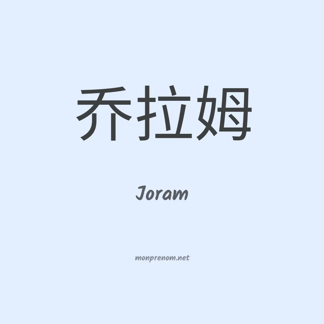 Joram en chino