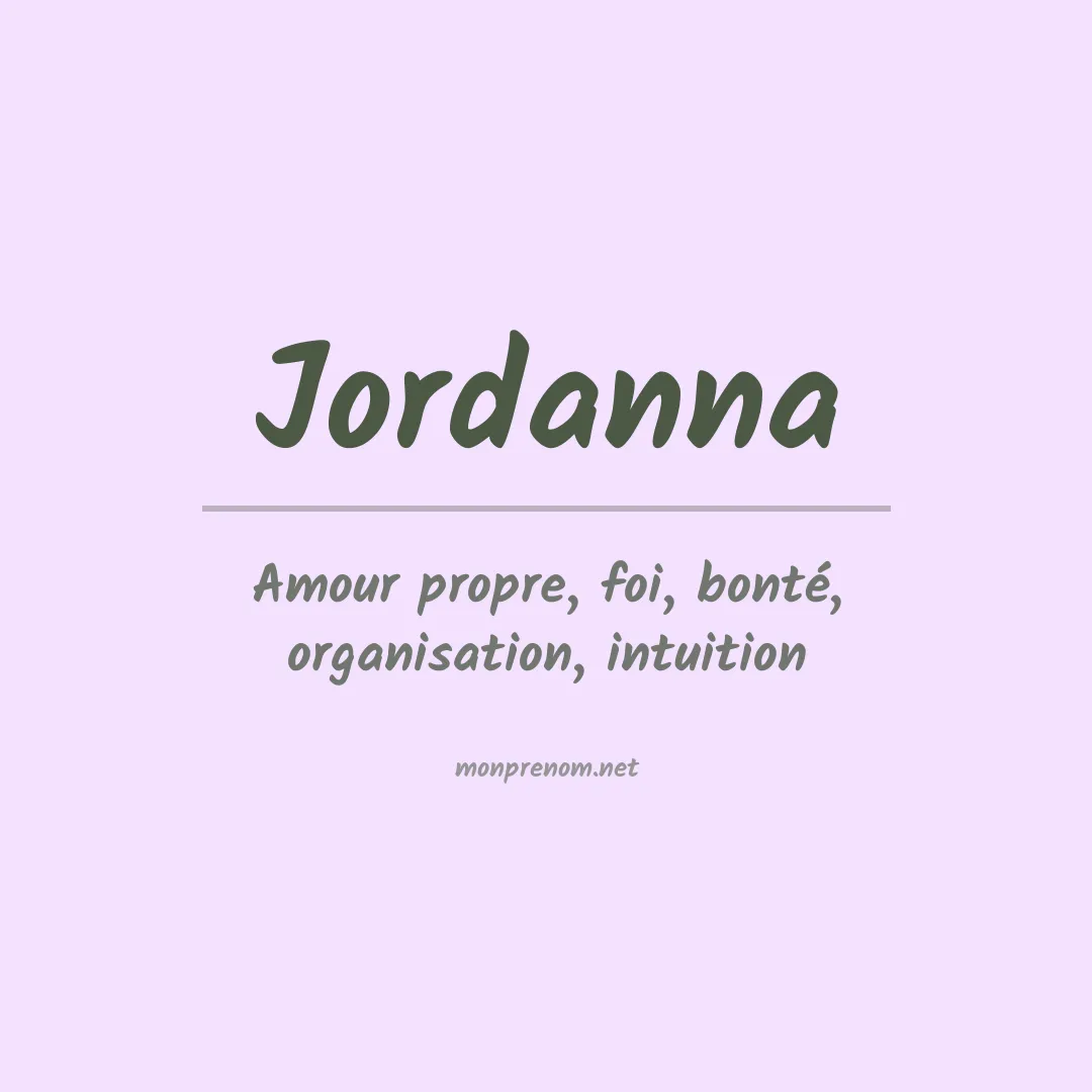 Signification du Prénom Jordanna Signification du Prénom Jordanna