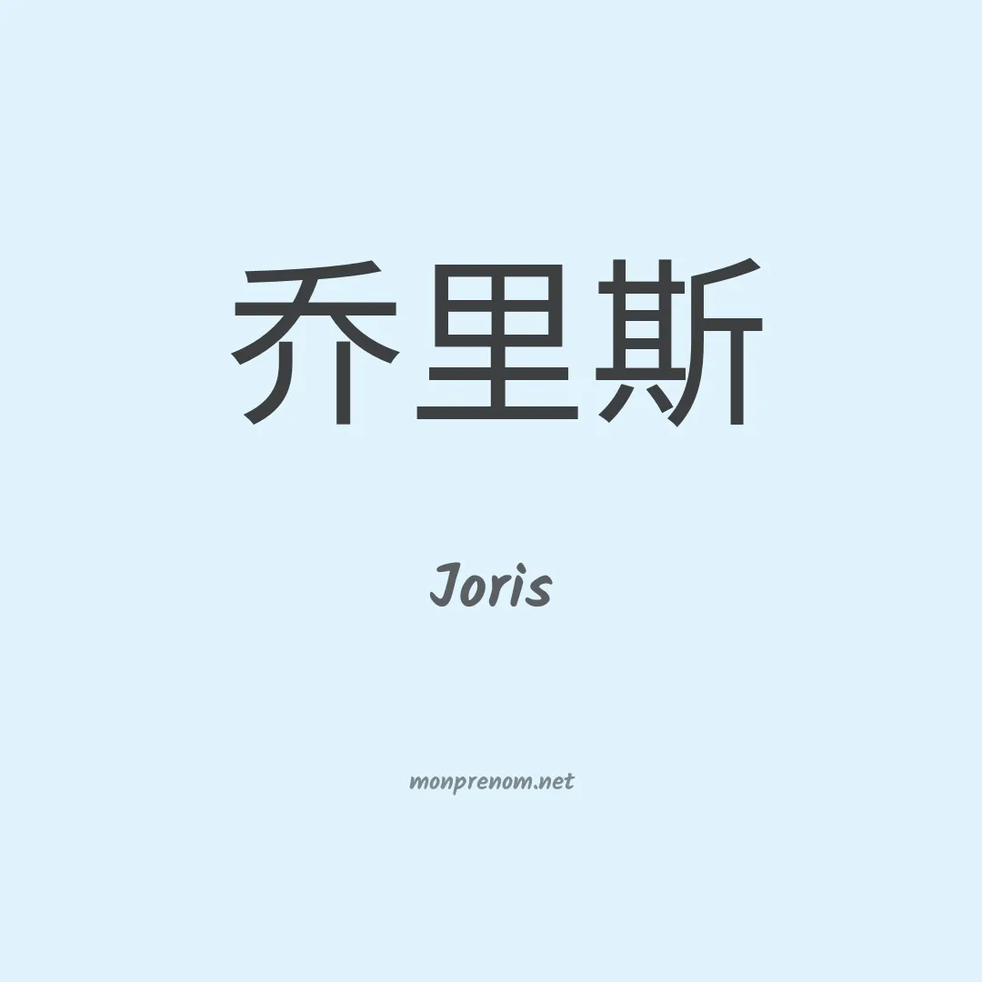 Joris en chino