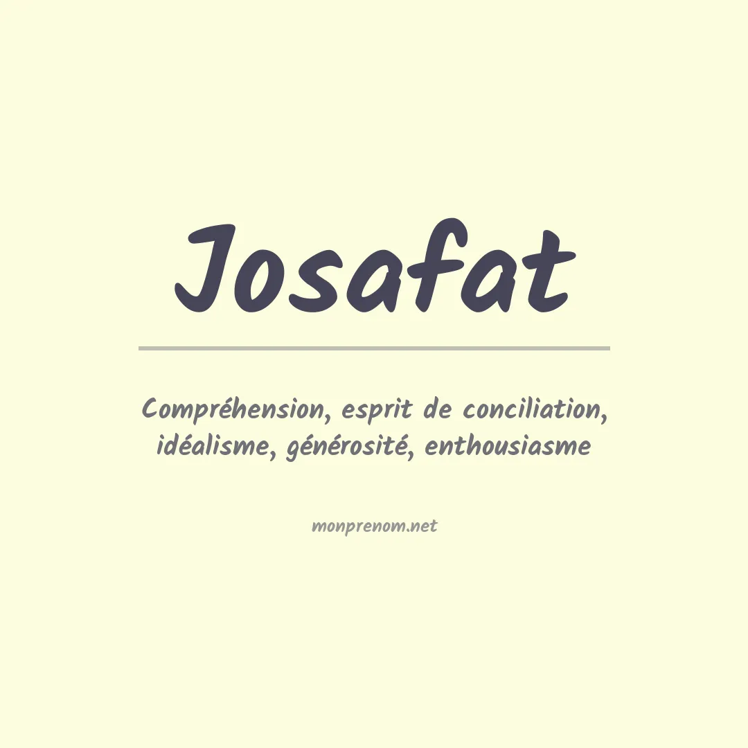 Signification du Prénom Josafat