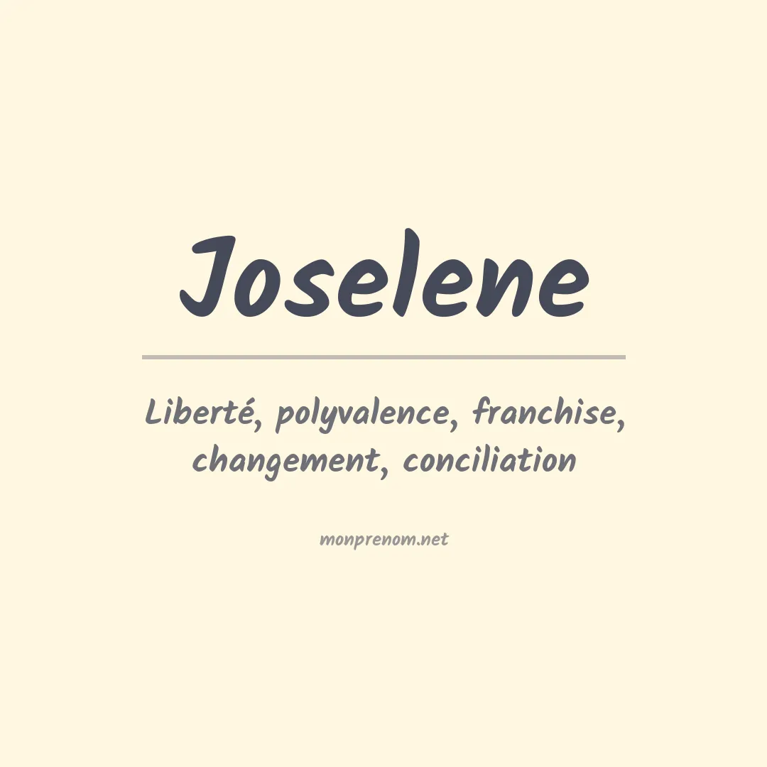 Signification du Prénom Joselene Signification du Prénom Joselene