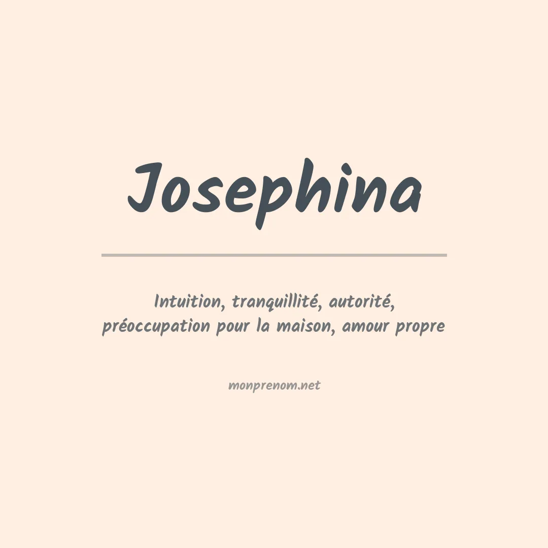 Signification du Prénom Josephina