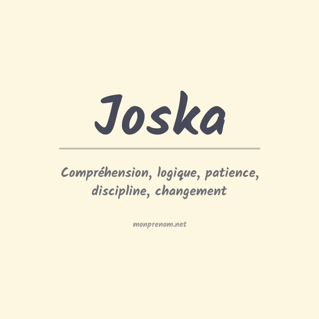 Signification du Prénom Joska Signification du Prénom Joska