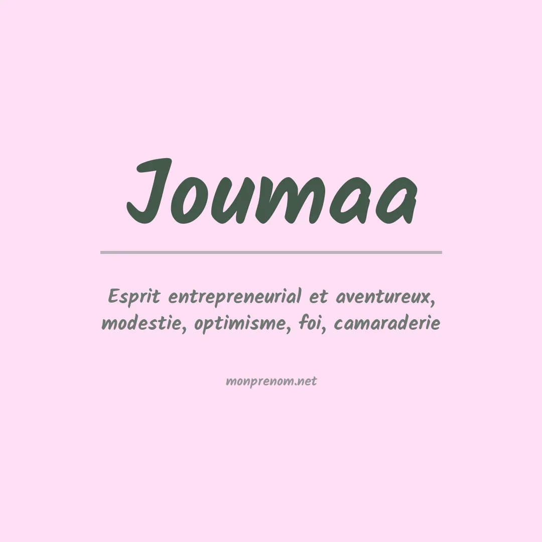 Signification du Prénom Joumaa Signification du Prénom Joumaa