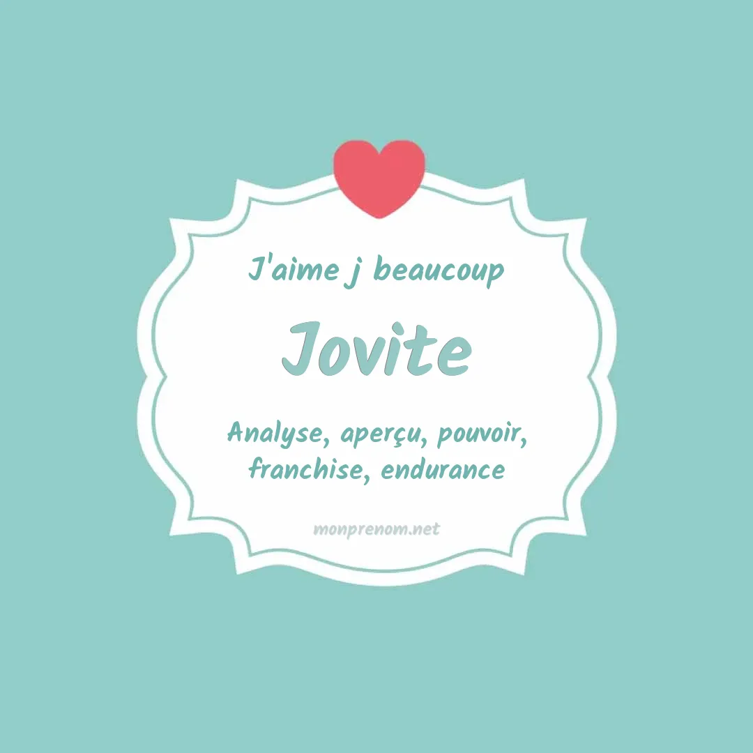 j'aime beaucoup Jovite