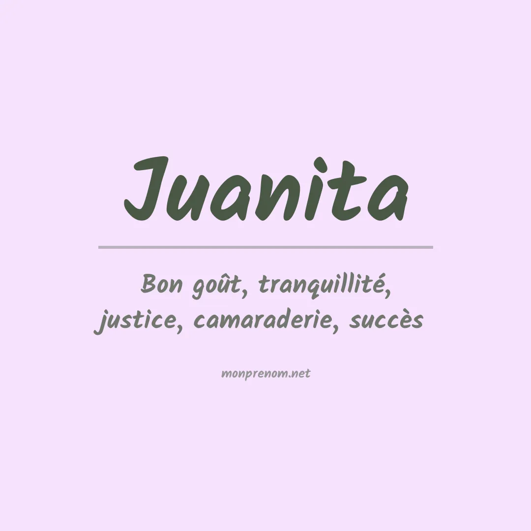Signification du Prénom Juanita
