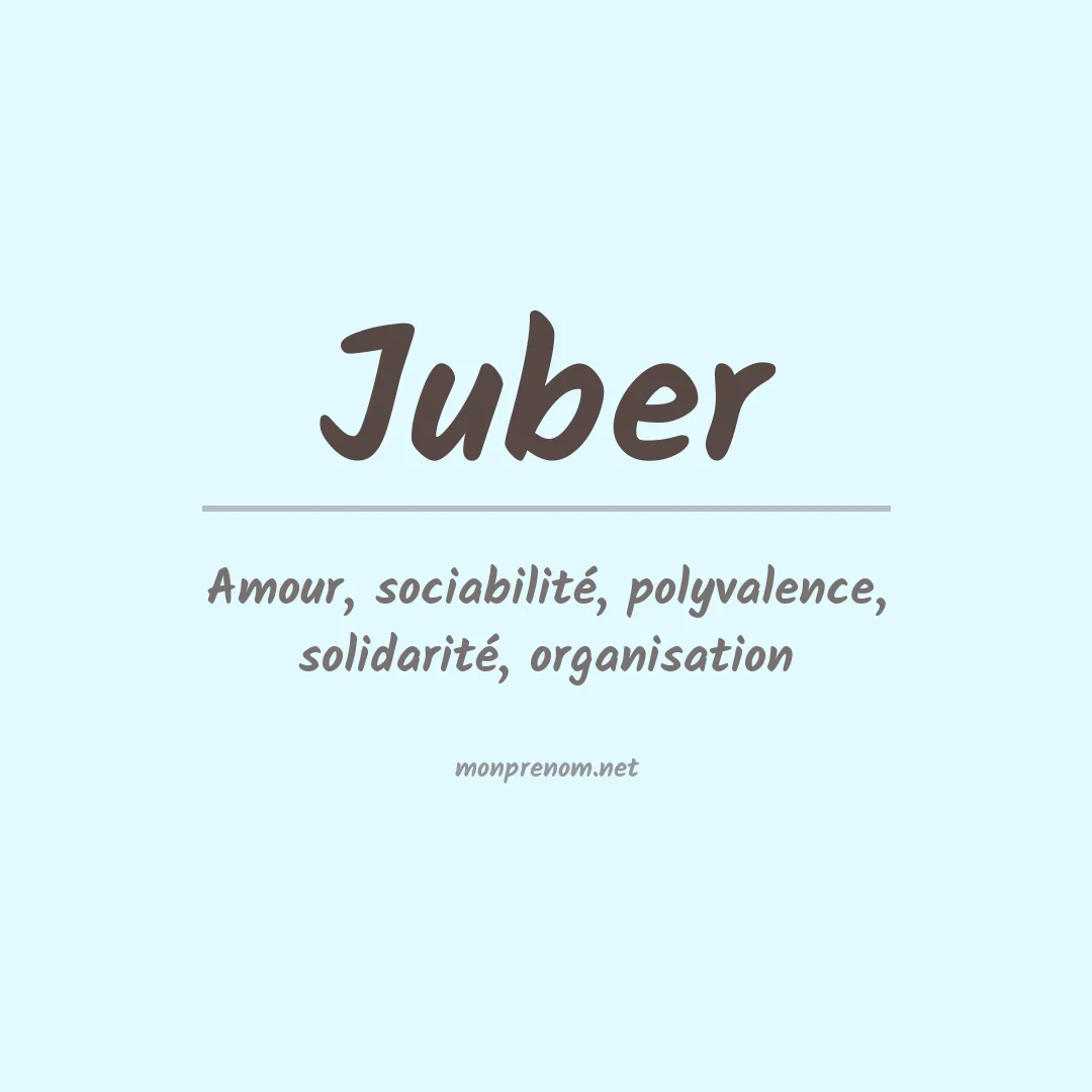 Signification du Prénom Juber