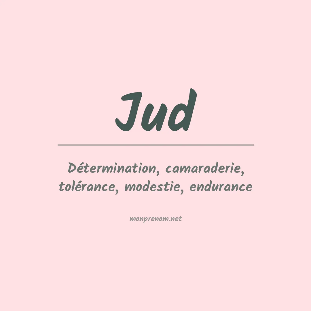 Signification du Prénom Jud