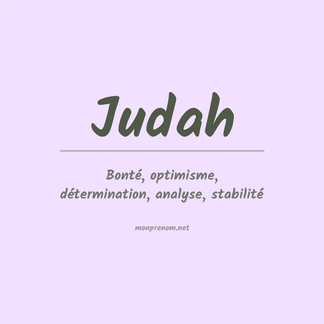 Signification du Prénom Judah