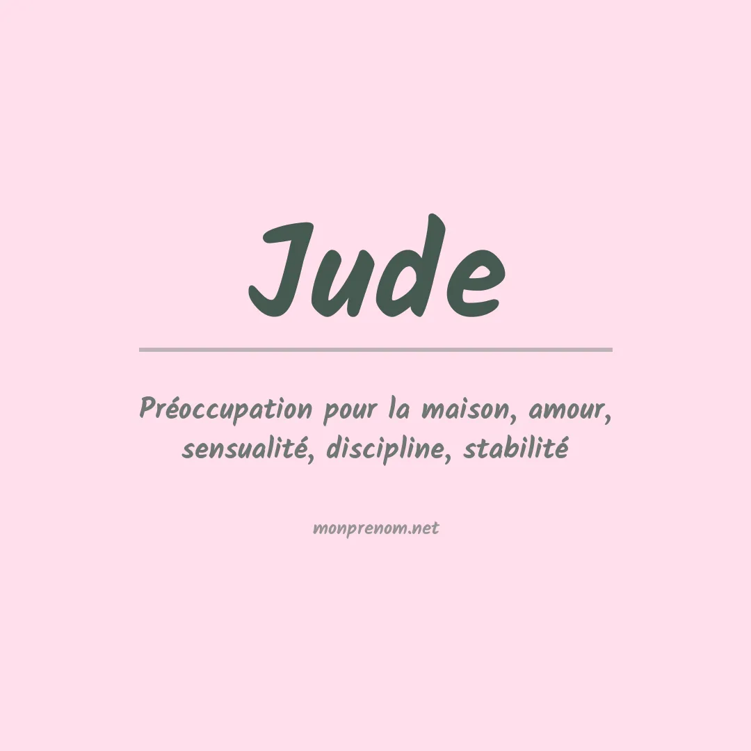 Signification du Prénom Jude