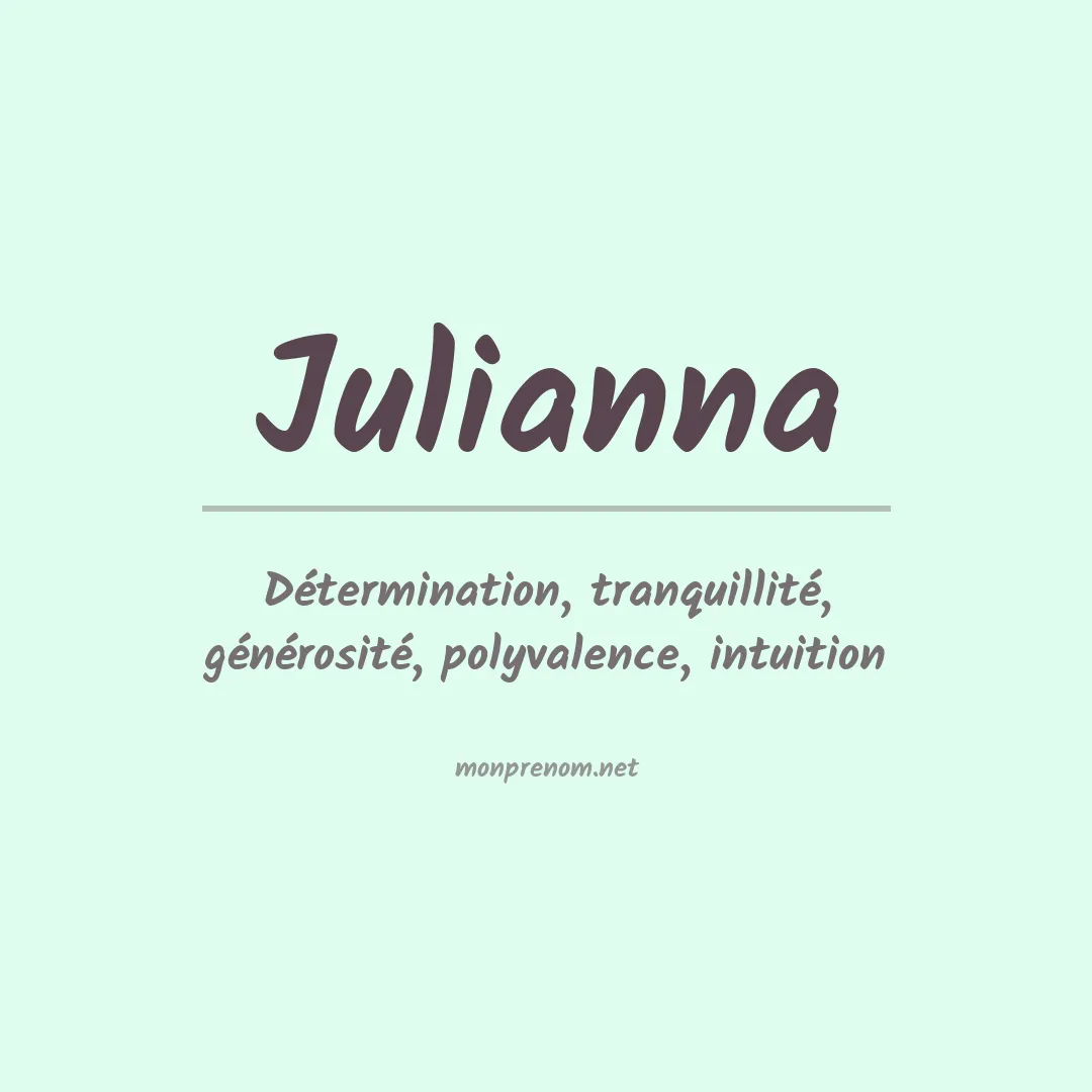 Signification du Prénom Julianna