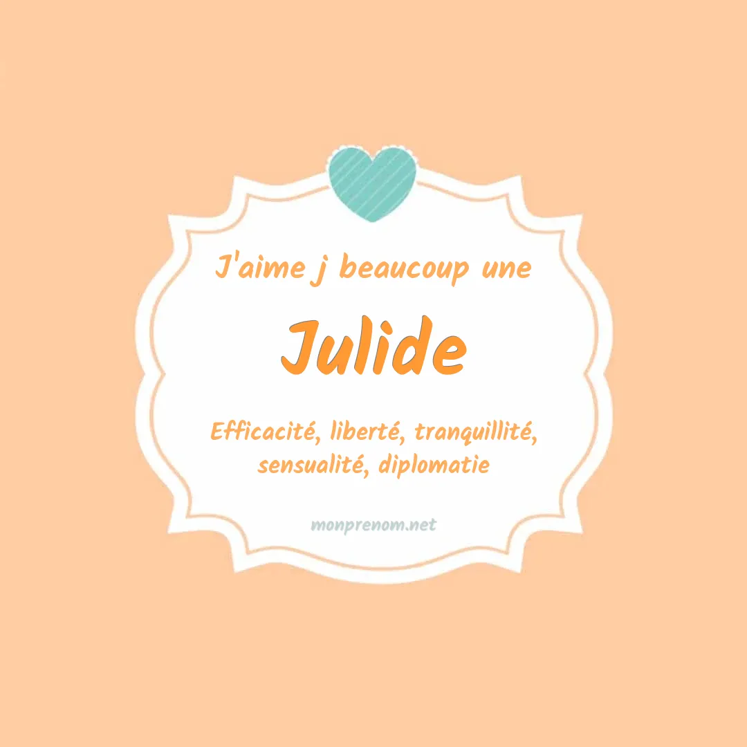 j'aime beaucoup Julide