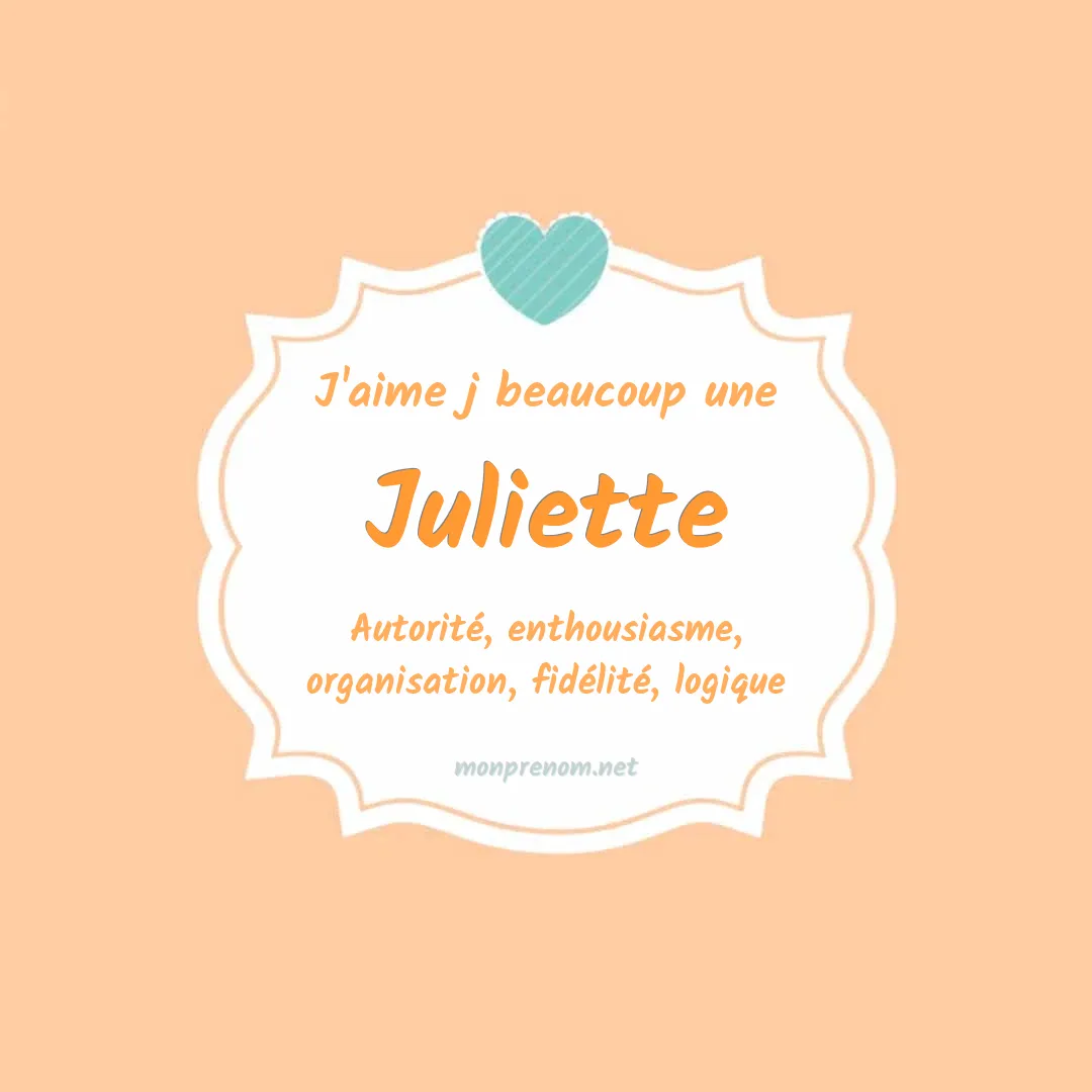 Signification du Pr nom Juliette