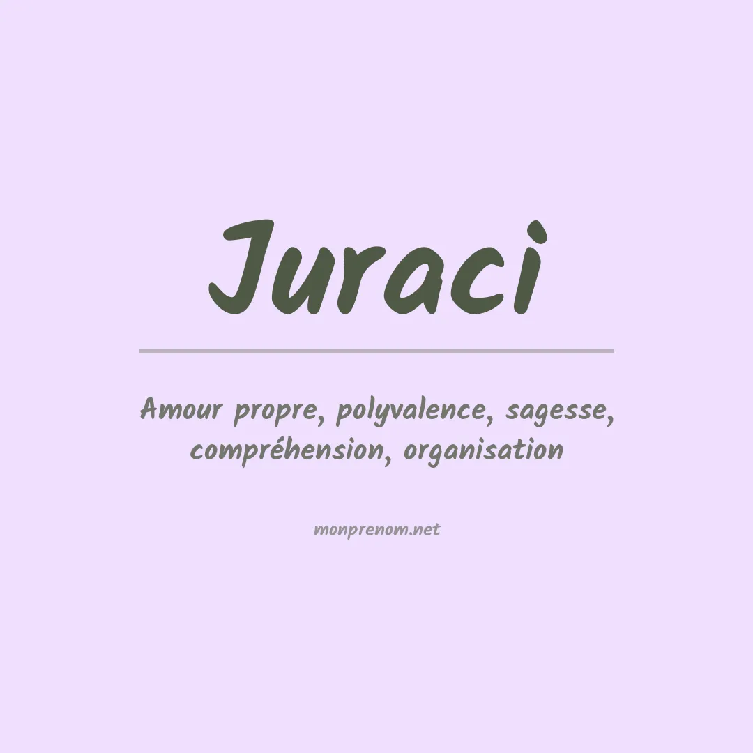 Signification du Prénom Juraci Signification du Prénom Juraci