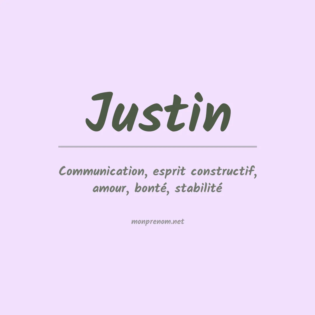 Signification du Prénom Justin